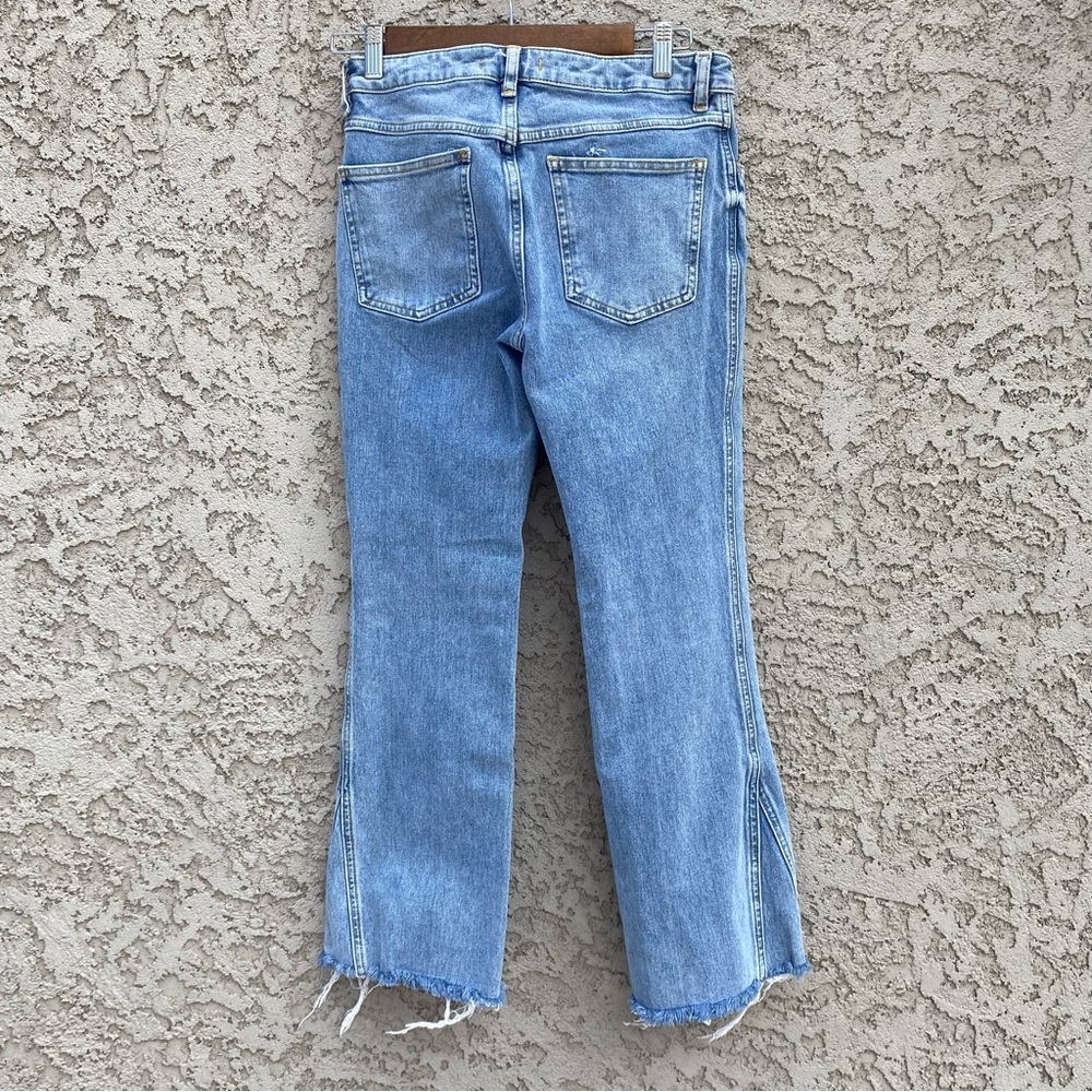 FREE PEOPLE Distressed Hem Zipper Jeans - Picture 4 of 11